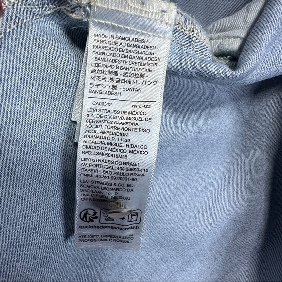 Levi’s | Louisa Denim Shirt Dress | Snap Button Western Dress | NWT | Size XS - Picture 6 of 8